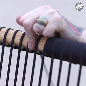 I built a rocking chair out of red oak and made a woven seat from macrame cord. | Jonny Builds