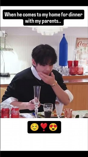 when he comes to my home for dinner❣️😍 //#taehyung // #trending #bts #viral #kpop #viralshorts