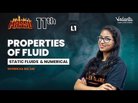 Properties of Fluid | Static fluids & Numerical| Shobikaa Ma'am | Vedantu Master Tamil