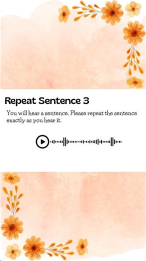 Real Exam PTE Repeat Sentence to Practice before test #shorts #practicequestions #testtips #pte