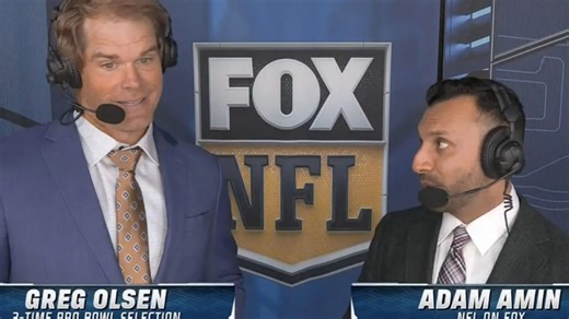 Greg Olsen and new Fox broadcast partner Adam Amin called 'best duo in football'