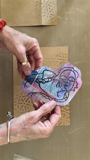 Gustav Klimt foam stamps! Create crafts with these lovely loose sketches.