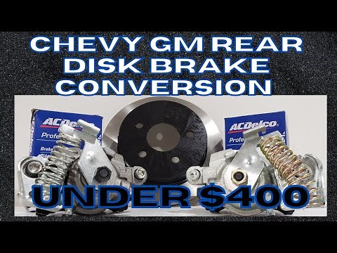 BUDGET Chevy GM 88-98 C1500 Truck Rear Disk Brake Conversion EASY! UNDER $400