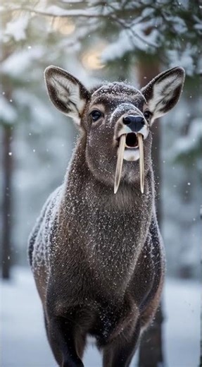 The Fanged Musk Deer — The Vampire of the Forest 🦌🧛#muskdeer #vampiredeer #wildlif #naturefacts