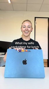 👾🧇💥🚲 | what my wife packed for my lunch