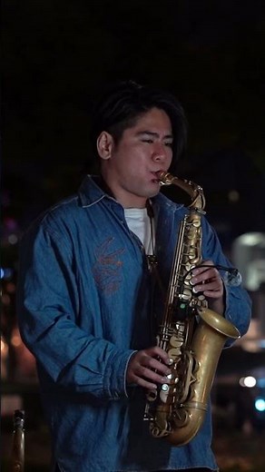 会いたい / 沢田知可子 Sax covered by デルーナ 名古屋 栄 路上ライブ #路上サックス
