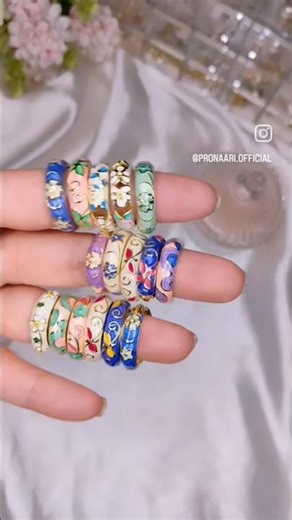 Pinteresty Enamel Rings