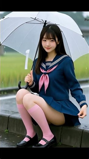 夜景と美少女 ✨ Night City Office Look AI Lookbook | Elegant & Cute (비 오는 날 더 예쁜 코디 ☔ 빗소리와 함께 즐기는 감성 AI 룩북)