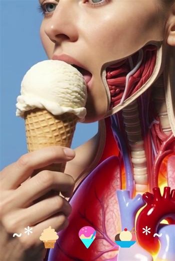 PART1 Eating Ice Cream Daily: Here’s What Your Body Does! 🤯 #educationalshorts #foodscience