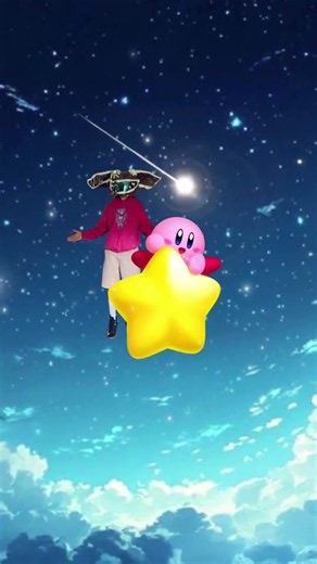 ⭐☁️ Back in the sky with my buddy Kirby.