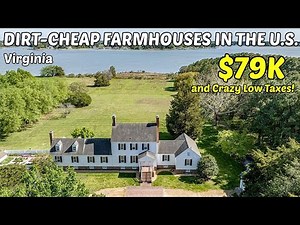DIRT-CHEAP VIRGINIA FARMHOUSES With LAND 🌄 | Hidden Real Estate Gems with Acreage You Can Afford!