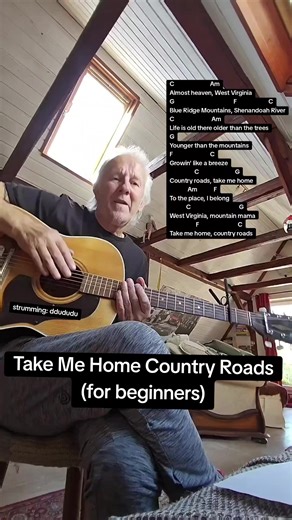 Take Me Home Country Roads: Easy Acoustic Guitar