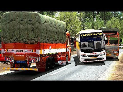 Bus Driver Frustrated Because of Load Lorry | Euro Truck Simulator 2 Games