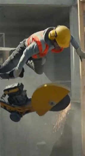 Concrete Roof Collapse During Cutting | Real Construction Accident Caught on Camera