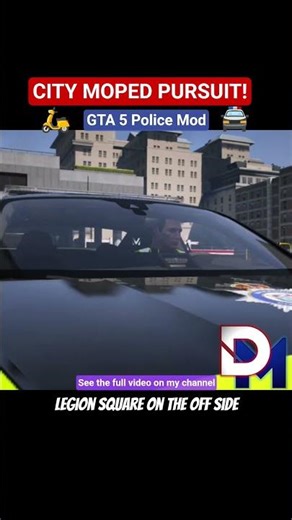 MOPED PURSUIT ON CITY STREETS! | LSPDFR British Police Mod GTA5 #gta5 #gtav #lspdfr #police #fivem
