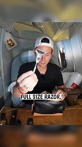 Cologne, Razor, Brush... on a Plane? | Kara and Nate