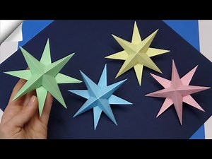 How to make a paper star for christmas | Christmas decorations with paper
