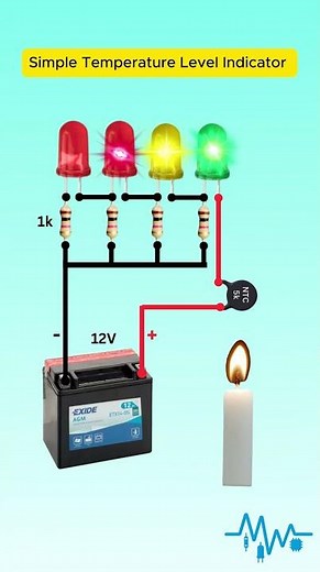 Heat Level Indicator Using NTC Thermistor #Shorts