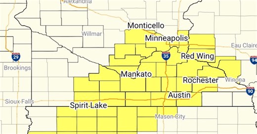 Severe thunderstorm watch for Twin Cities, Mankato, Rochester
