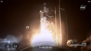 The Cargo Dragon spacecraft launched on the SpaceX Falcon 9 rocket on Sunday at 3:14 a.m. EDT from NASA's Kennedy Space Center in Florida. It will deliver more than 4,800 pounds of cargo to the station when it docks on Monday at about 11 a.m. https://go.nasa.gov/3gHpK2s | International Space Station