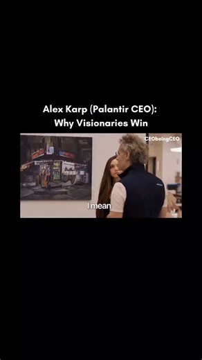 Alex Karp — CEO of Palantir (the $500 billion dollar tech giant) — explains why visionaries win, not just entrepreneurs who chase tactics. In the startup world, most people focus on productivity hacks, business tricks, and entrepreneur quotes… But the founders who actually build billion-dollar companies operate from something deeper: ➡️ Vision. Long-term thinking. Future awareness. That’s why the top tech CEOs, elite operators, and billionaire founders don’t compete in today’s market — they comp
