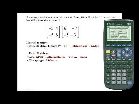 Ti-89 - Add/Sub/Multiply. matrices