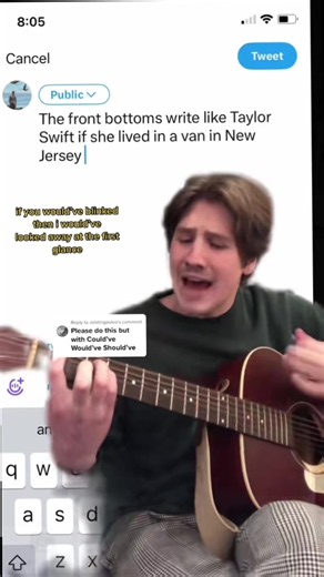 another older one from when I first made this realization and tweeted it #taylorswift #thefrontbottoms #midwestemo #midnightstaylorswift #folkpunk
