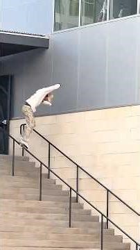 Nyjah Huston almost didn't make it back after that fall 😰 #skateboarding