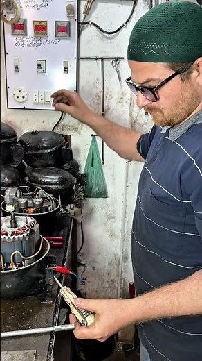 What’s Inside a Fridge Compressor? | Amazing Cut Open & Working Process 🔧❄️