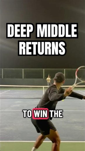 Why Good Players Don’t Crush Returns #fyp #shorts #tennis