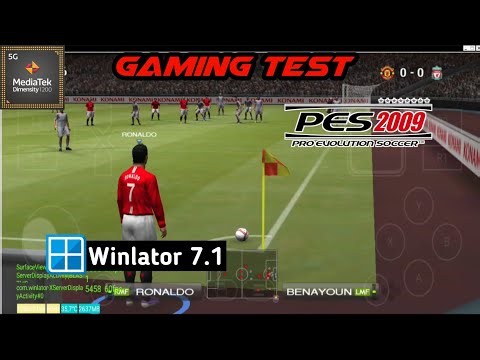 PES 2009 (DEMO) | Winlator 7.1 | Mediatek Dimensity 1200 | Xiaomi 11T Test