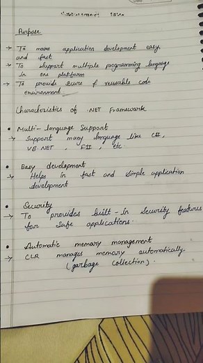 characteristics of .NET Framework #dotnetframework #computerscience #csharp