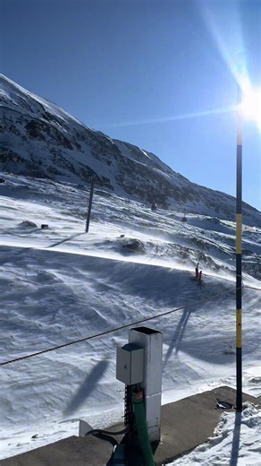 Skiing in Windy Himalayan Mountains