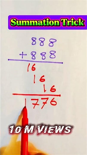Summation Easy Math || Tricks #foryou #shorts #shortvideo #short