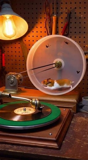 Hamster Powers Music Machine 🎶🐹 | Cutest DIY Hamster DJ Ever!