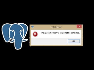 pgadmin 4 fatal error the application server could not be contacted | Error Solved | postgresql