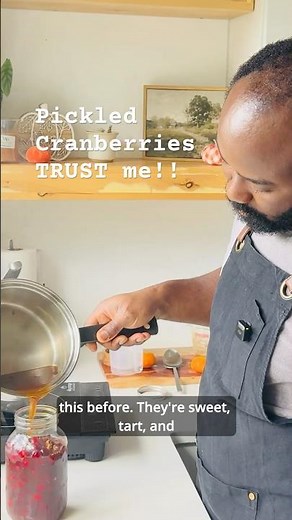 Easy Pickled Cranberries