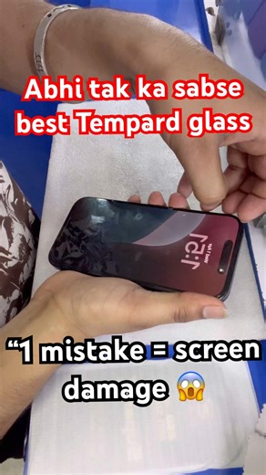 “iPhone Tempered Glass Installation 🔥 Perfect Bubble-Free Fit | Screen Protection Tips”