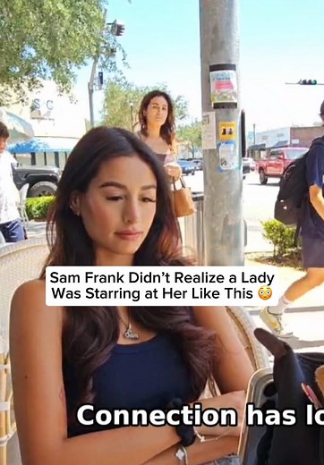 Sam Frank didn’t a realize a lady was starring at her like this #samfrank #samfrankclips #fyp