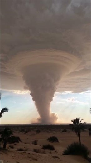 Giant Dust Tornado Forms in the Desert - Amazing Nature!