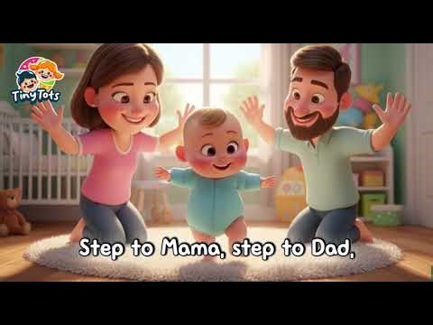 Little Steps Baby Poem 3D Animation 💛 | Nursery Rhymes | Kids Poem in English