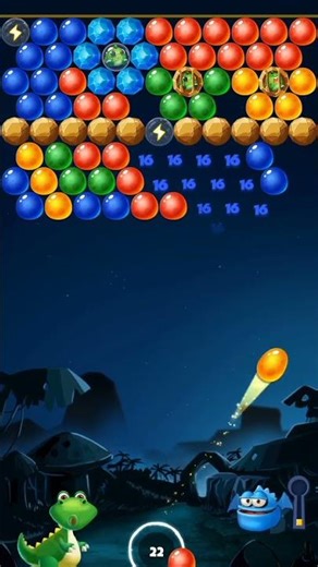 Primitive Bubble Shooter: The Hardest Level Yet?
