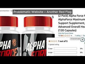 Alpha Force Review: Alpha Force Max Supplement Scam Or Genuine? Does it work as per its claim?