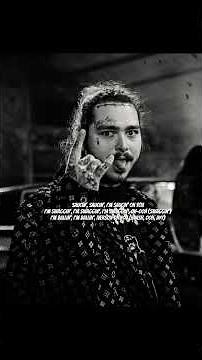 POST MALONE - WHITE IVERSON LYRICS VIDEO #shorts #viralshorts #postmalone #lyricvideo