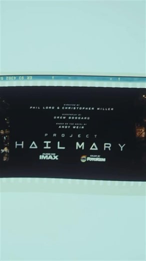 Project Hail Mary film IMAX 70mm Film Strip through the eyes of a vintage lens!