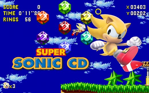 Mod#129【Sonic CD Mod】当超级索尼克在索尼克CD