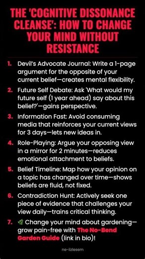 The 'Cognitive Dissonance Cleanse': How to Change Your Mind Without Resistance #ad (Verify Info)