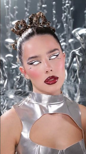 Alien makeup👽 #makeup #makeuptutorial #beauty #макияж