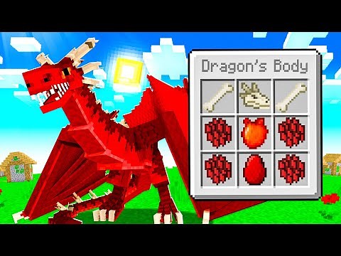 Stealing DRAGON BODY PARTS in MINECRAFT!