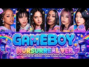 KATSEYE (캣츠아이) - GAMEBOY | Nursurreal Ver (Color Coded Lyrics)